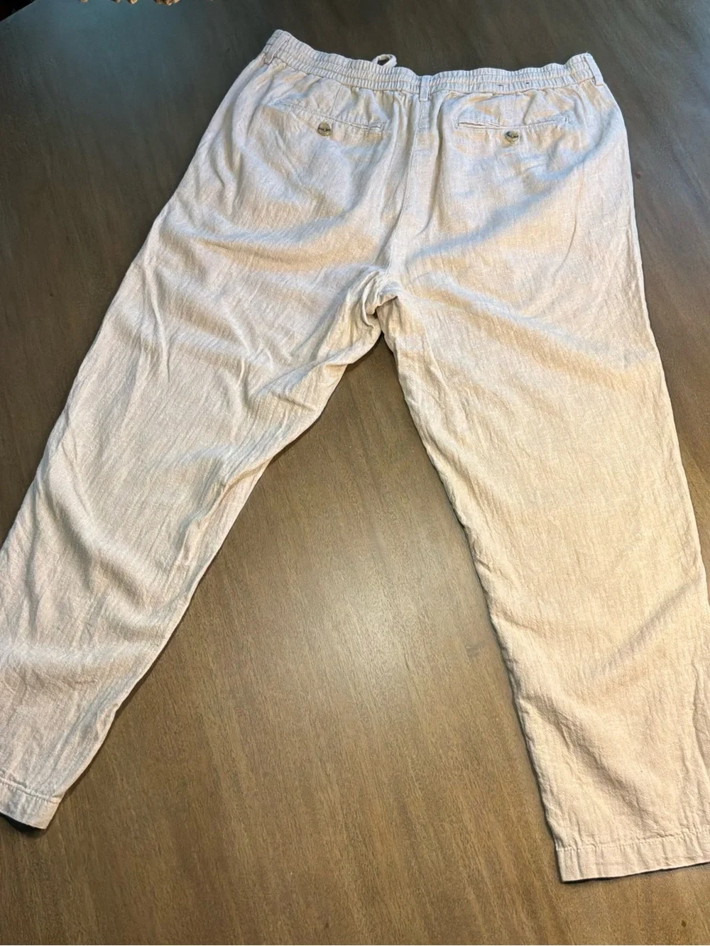 Linen blend Banana Republic Drawstring pants